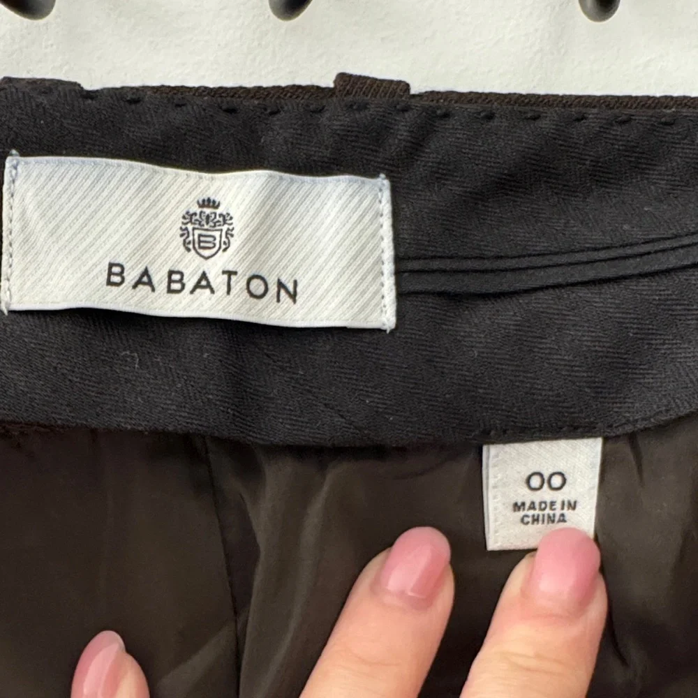 Babaton Dark Brown Women's Trousers - Picture 2 of 3